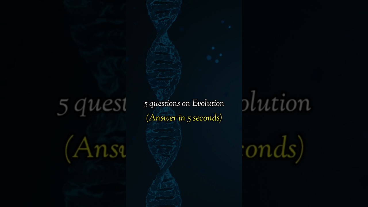 5 Important Questions on Evolution 🔬 | NEET Biology | Bio Vista