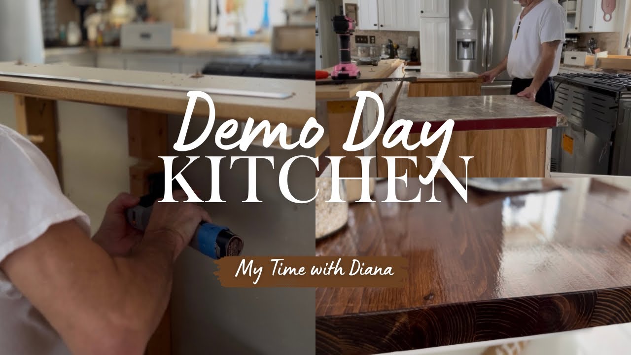 DEMOLITION DAY // DIY KITCHEN UPDATE // MY TIME WITH DIANA