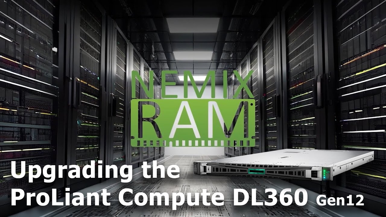 HPE ProLiant DL360 Gen12 Server | Upgrade to 8TB DDR5 6400MHz ECC Memory with NEMIX RAM