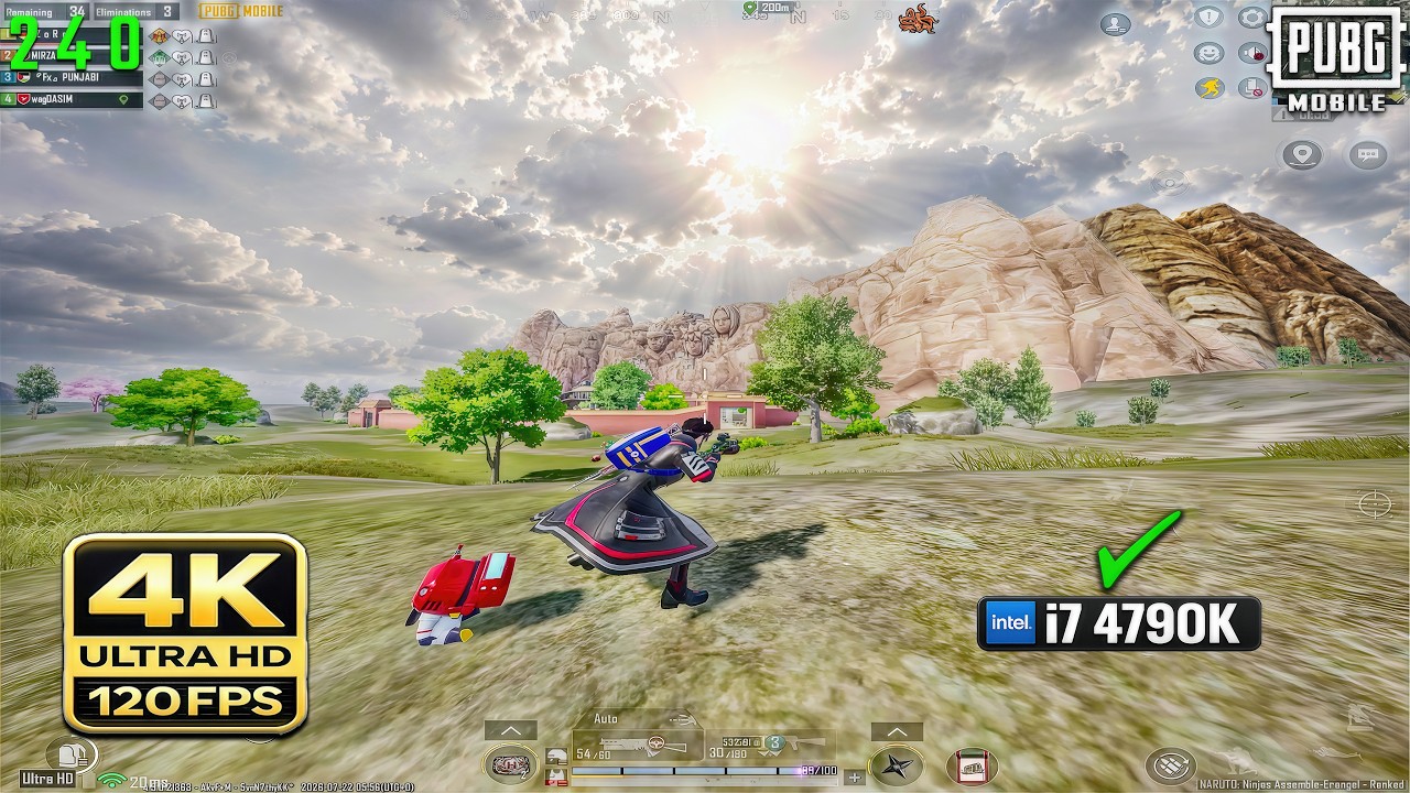I Tried REAL 4K iPad View 😱| PUBG MOBILE Gameplay ULTRA HD +120 FPS i7 4th+GTX 1070 💕(MAX OPTIMIZED)