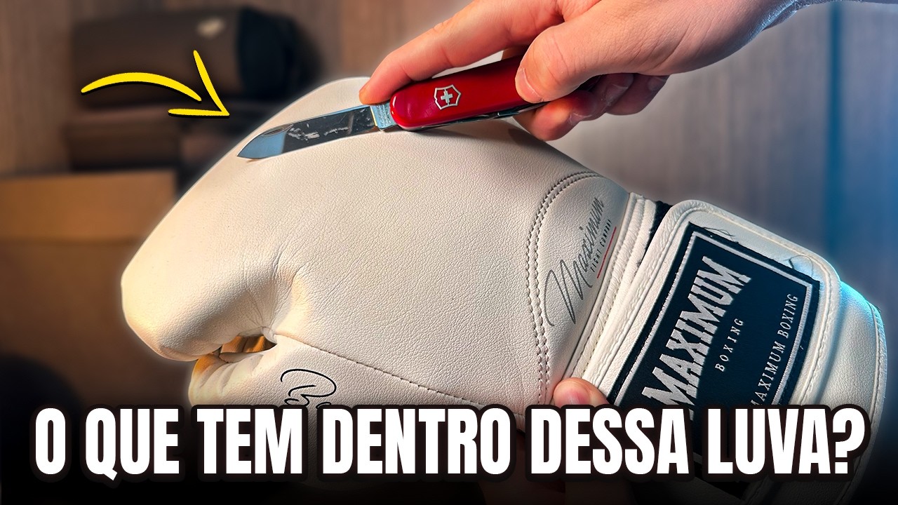 ABRI UMA LUVA DE BOXE... ME SURPREENDEU