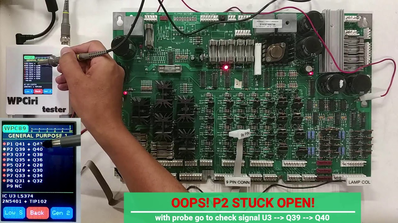 WPCiri tester for WPC powerboard Williams pinball