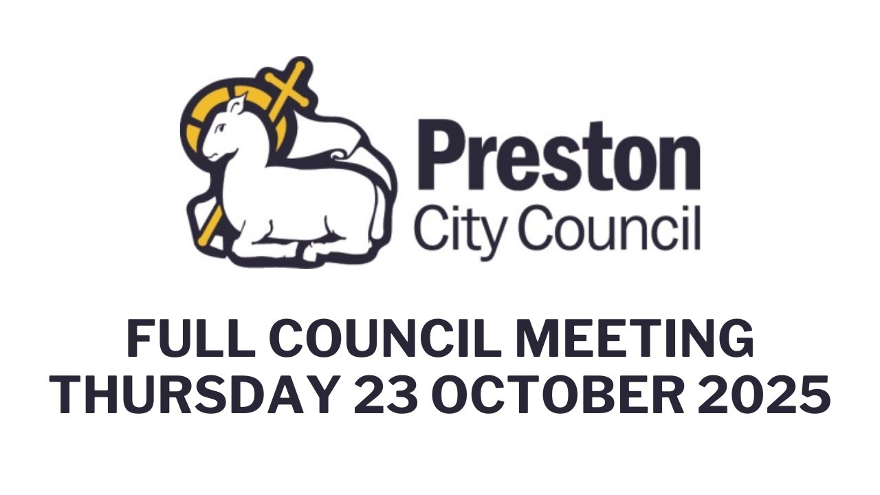 Preston City Council, full council meeting Thursday 23 October 2025