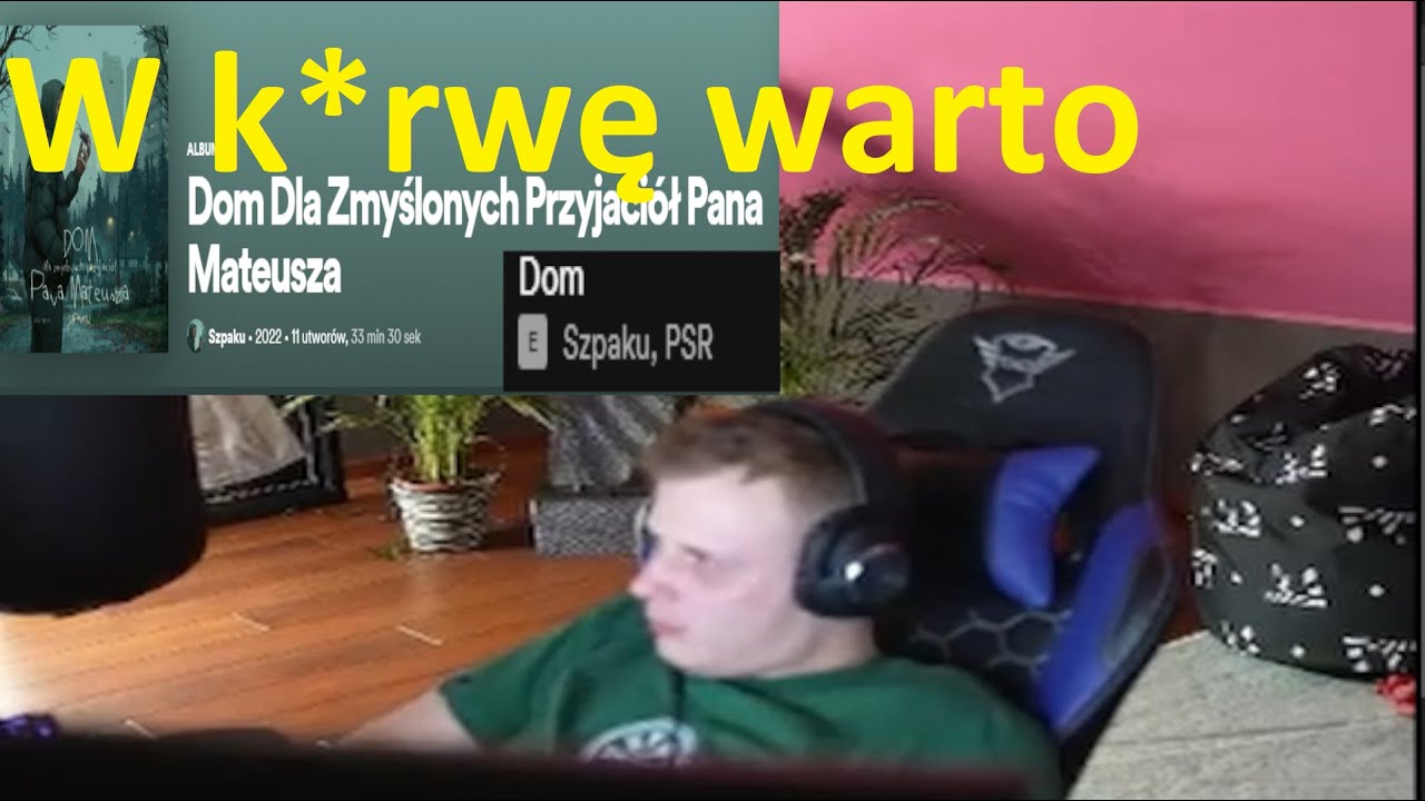Nitro słucha piosenkę DOM z najnowszej płyty od Szpaka