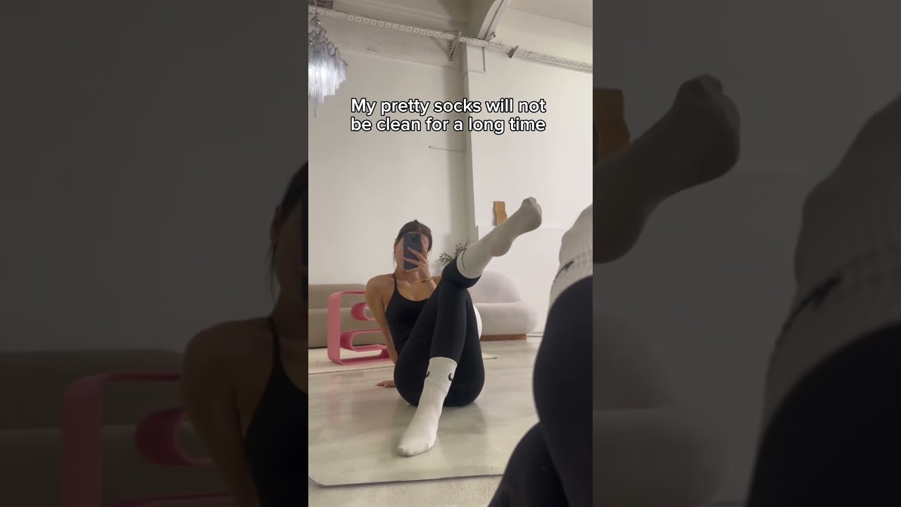 New white socks try on 