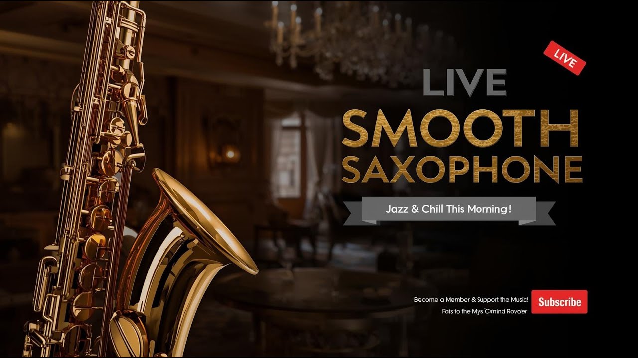🔴 LIVE Morning Smooth Jazz Saxophone 🎷 Calm & Relaxing Music for Coffee Time