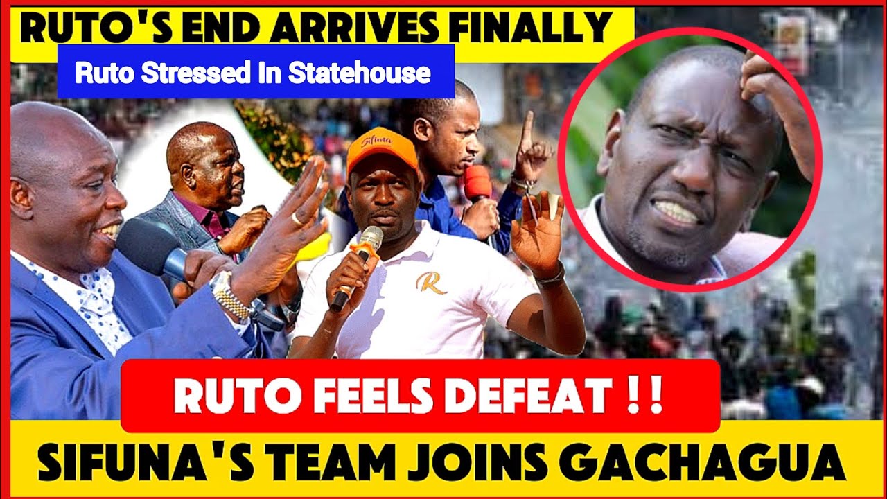 RUTO STRESSED UP & ALMOST FAINTED MOMENTS GACHAGUA'S TEAM SET TO JOIN SIFUNA'S TEAM TO UNSEAT HIM!!