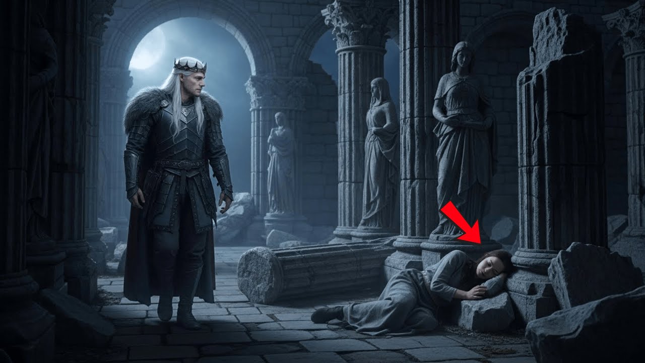 The Wolf King Patrolled the Old Ruins Alone — Until He Saw the Girl Sleeping Among the Stones