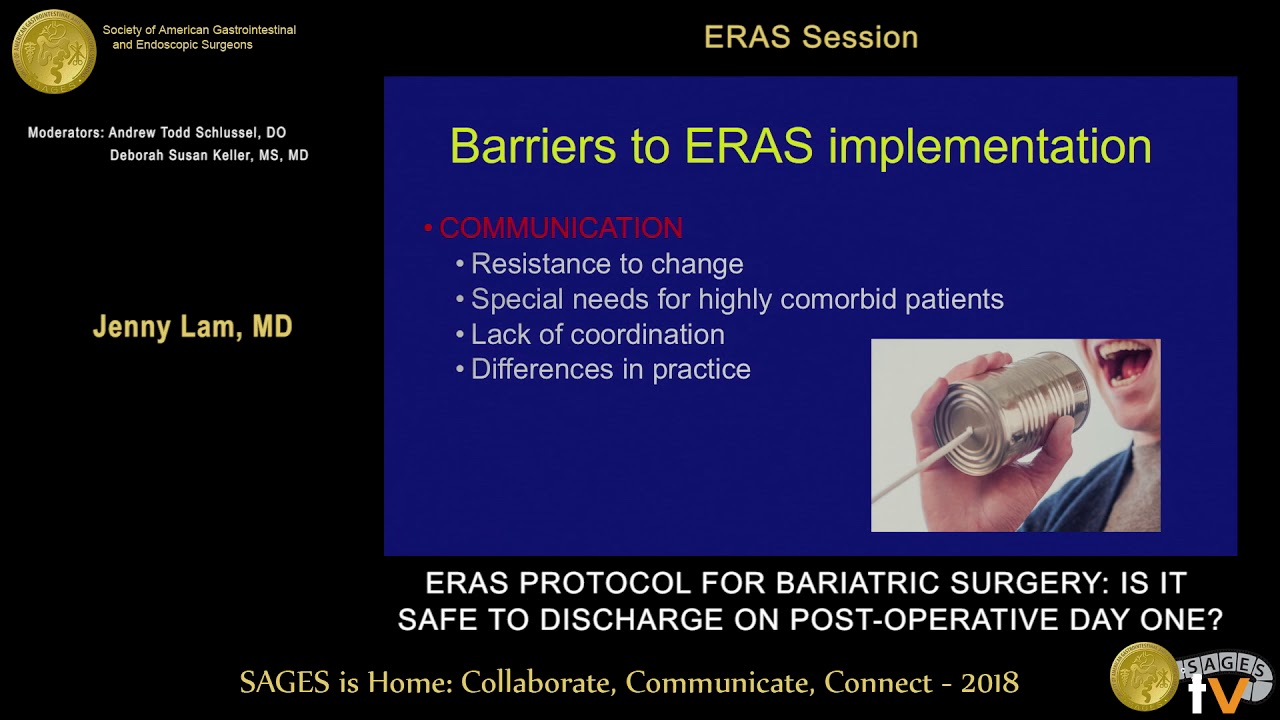 ERAS protocol for bariatric surgery: Is it safe to discharge on post-op day 1?