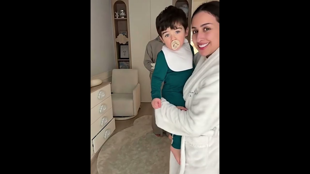 فرح الهادي تسبح أدومي😍وعقيل الرئيسي يلبسه أحلى أوتفت تحضيرات العيد🤩