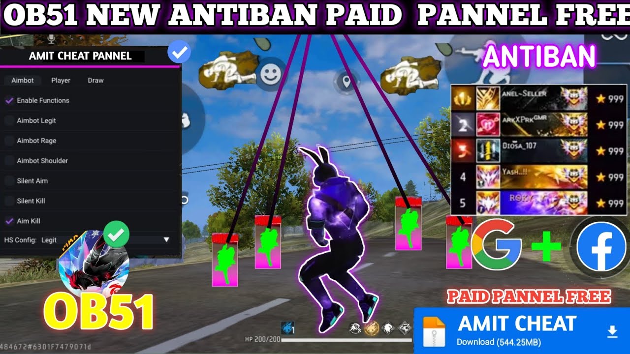 Free fire Headshot Hack || Panel for mobile FF 🔥 Free Fire panel || Meta Data file + Shop location