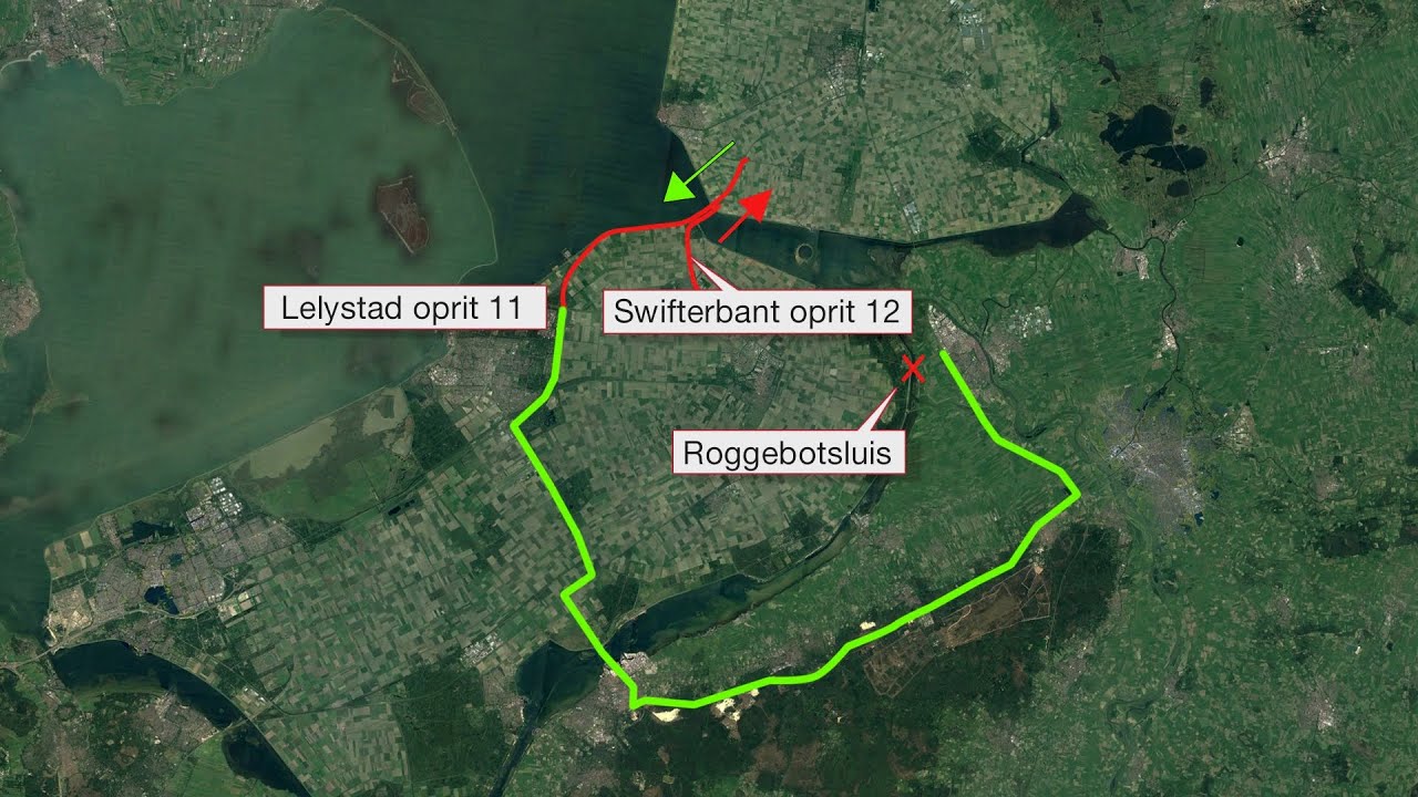 Veel kilometers omrijden door werkzaamheden A6 en Roggebotsluis