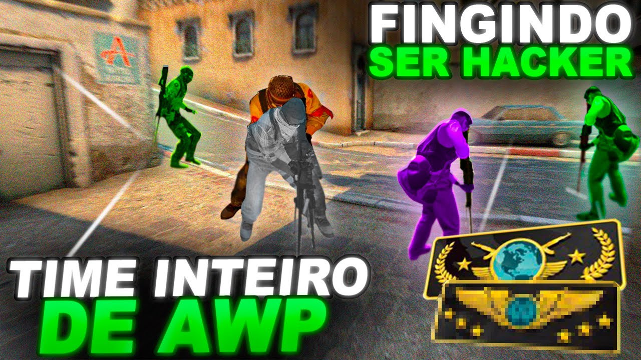 O TIME inteiro FINGIU usar HACK jogando s&oacute; de AWP e ainda UPEI global? TR3T4.