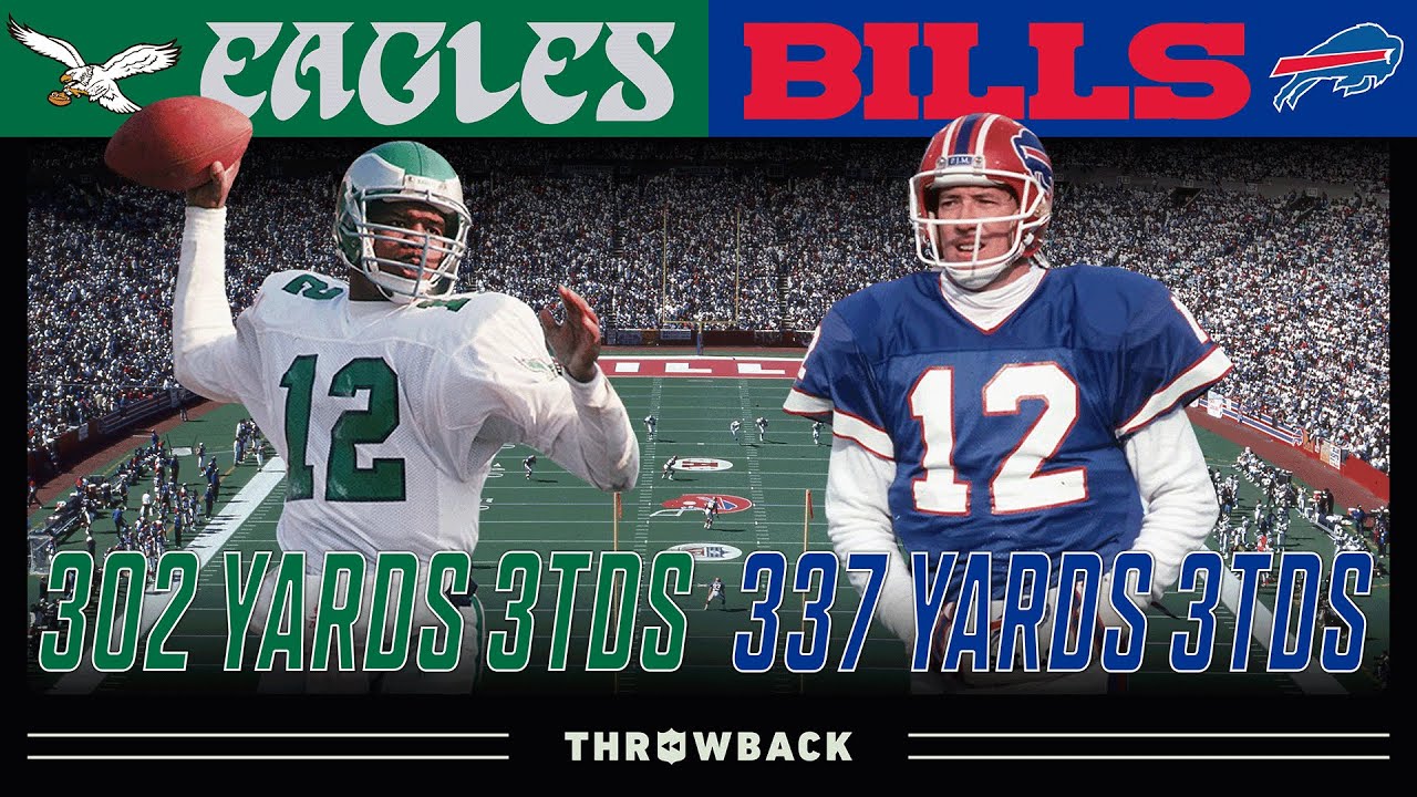 PEAK Nostalgia: Randall Cunningham vs Jim Kelly Duel! (Eagles vs. Bills 1990, Week 13)