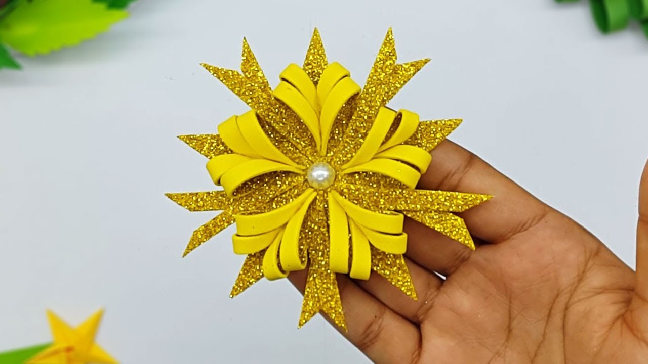 DIY Christmas Ornaments | Foam Sheet Snowflake | EVA Foam Snowflakes