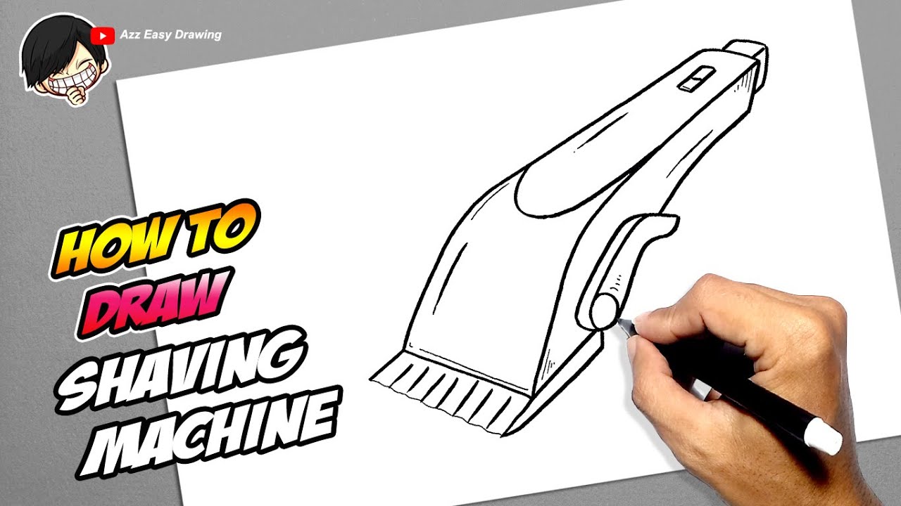 How to draw Shaving Machine