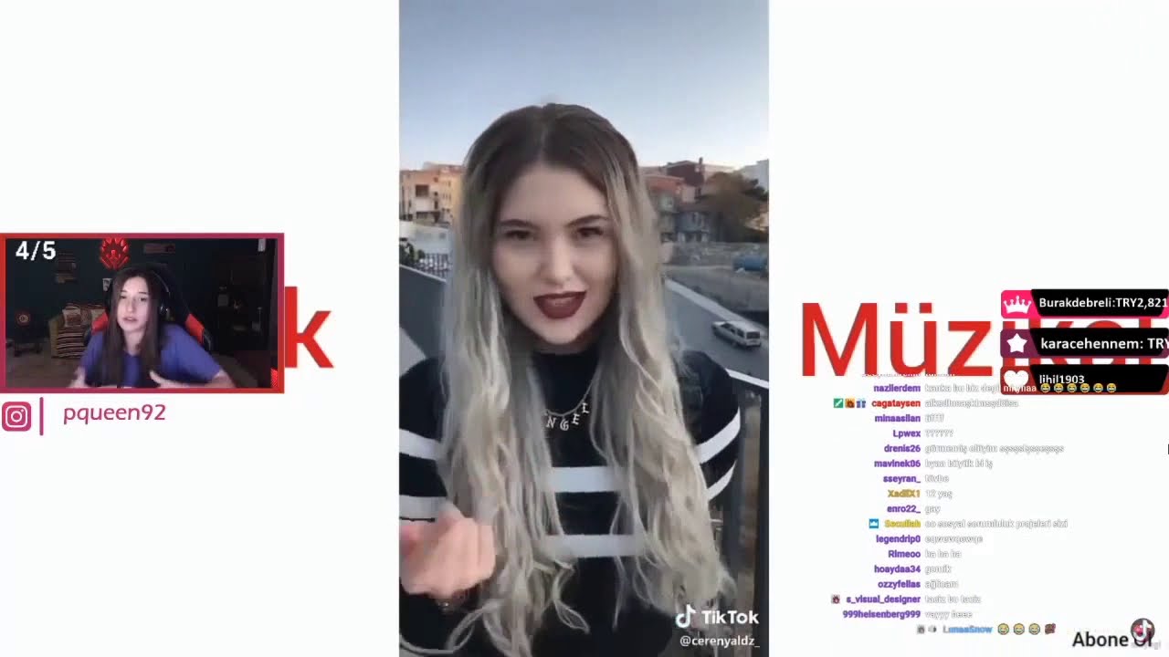 Pqueen - TikTok Videoları İzliyor (Cringe) !