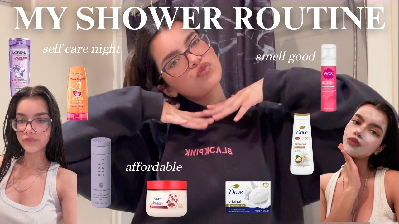 my *realistic* shower routine 🚿🩷 | 2026 glow up, self care reset, clean girl, affordable products