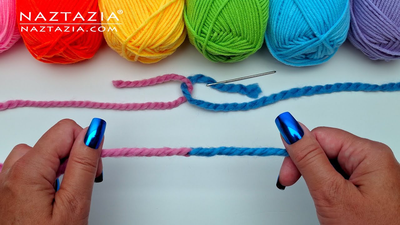 Как соединить две нити с помощью русского соединения — Splicing Yarn