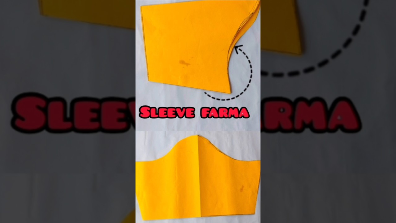 🔥Sleeve Farma Cutting Easy Method✂️🤫#shorts #sewingtips #sewing#blouse #ytshorts#fashion #shortsfeed