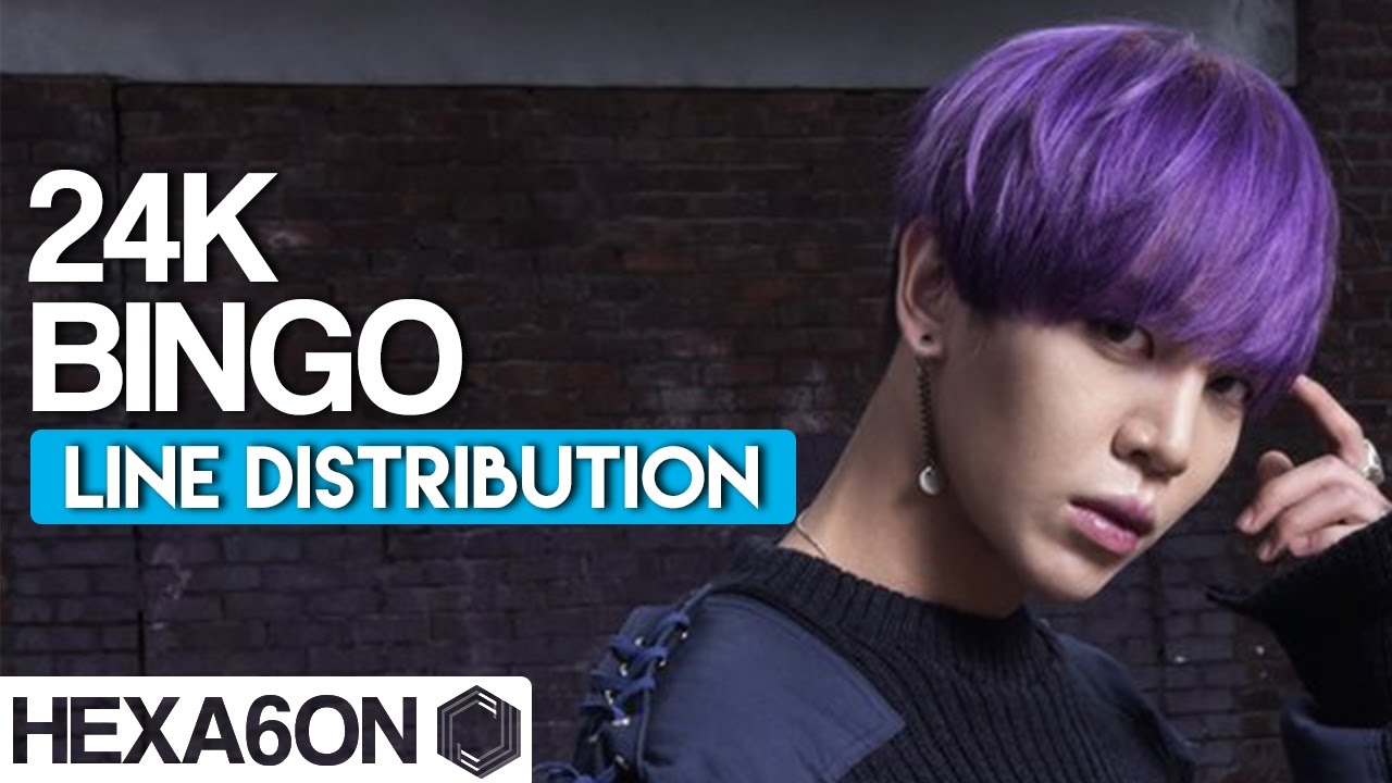 24K - BINGO Line Distribution (Color Coded)