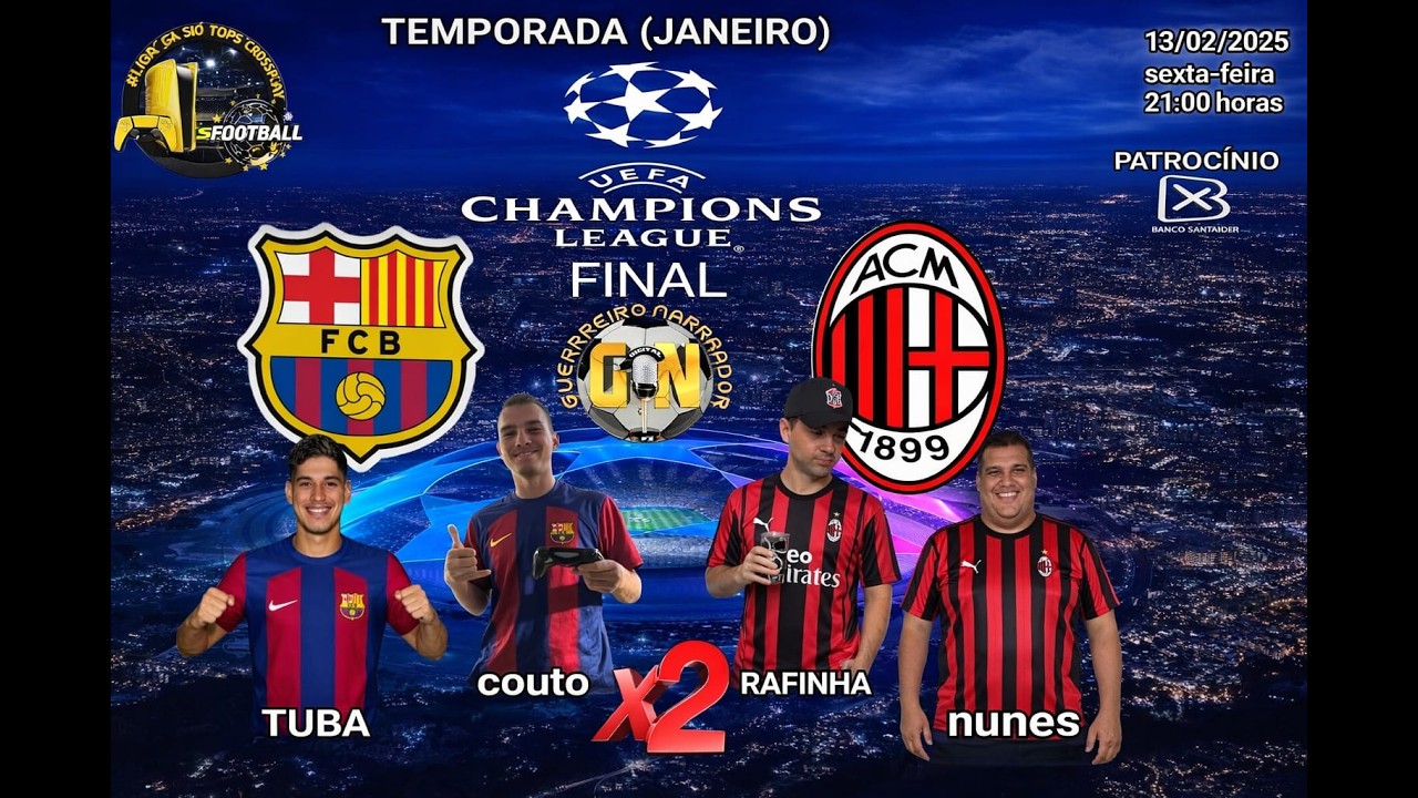 #efootball26 | COUTO/TUBA -x- RAFINHA/NUNES  | FINAL CHAMPIONS LEAGUE COOP #x2  | LIGA SÓ TOPS