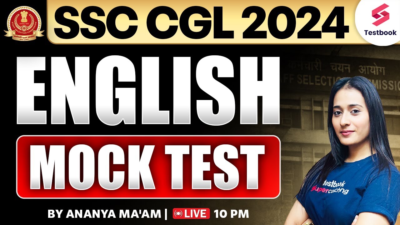 SSC CGL English 2024 | Mock Test | SSC CGL English Mock | By Ananya Ma'am