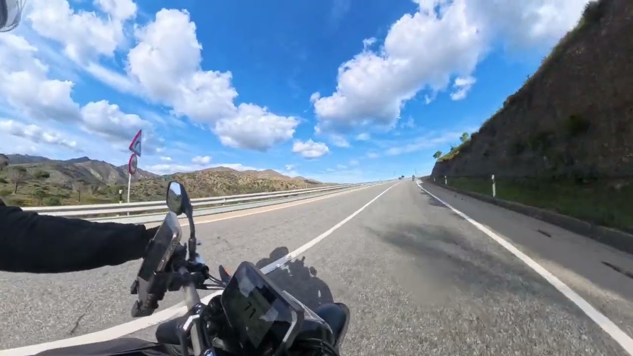 descente en moto de Perpignan a Llanca en Espagne