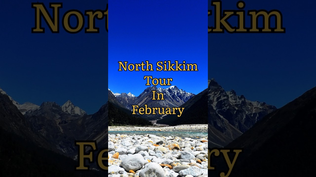 north sikkim tour in february #shortsviral #northsikkimtour #gurudongmarlake #yumthangvalley #short