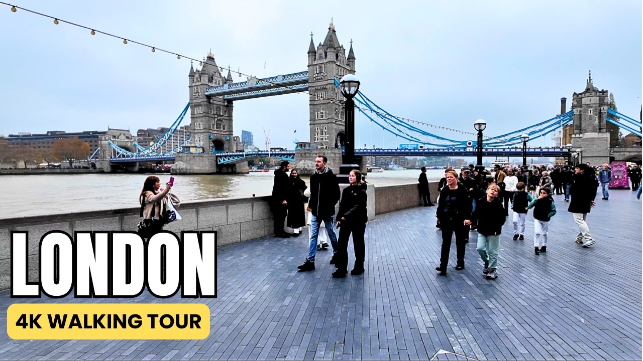 Explore London in 4K: Walking from Westminster to the Tower of London | Virtual Tour