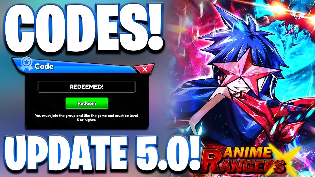 *🎊 1 ГОД* НОВОЕ, ВСЕ РАБОЧЕ, ОБНОВЛЕНИЕ К 1-Й ЮБИЛЕЮ! 5 КОДОВ ДЛЯ RE RANGERS X! КОДЫ ROBLOX ДЛЯ R...