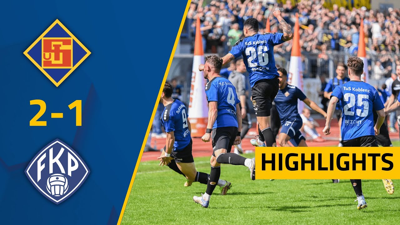 Highlights | TuS Koblenz - FK 03 Pirmasens 2:1 | 26. Spieltag | Oberliga RP/S Aufstiegsrunde 2022/23
