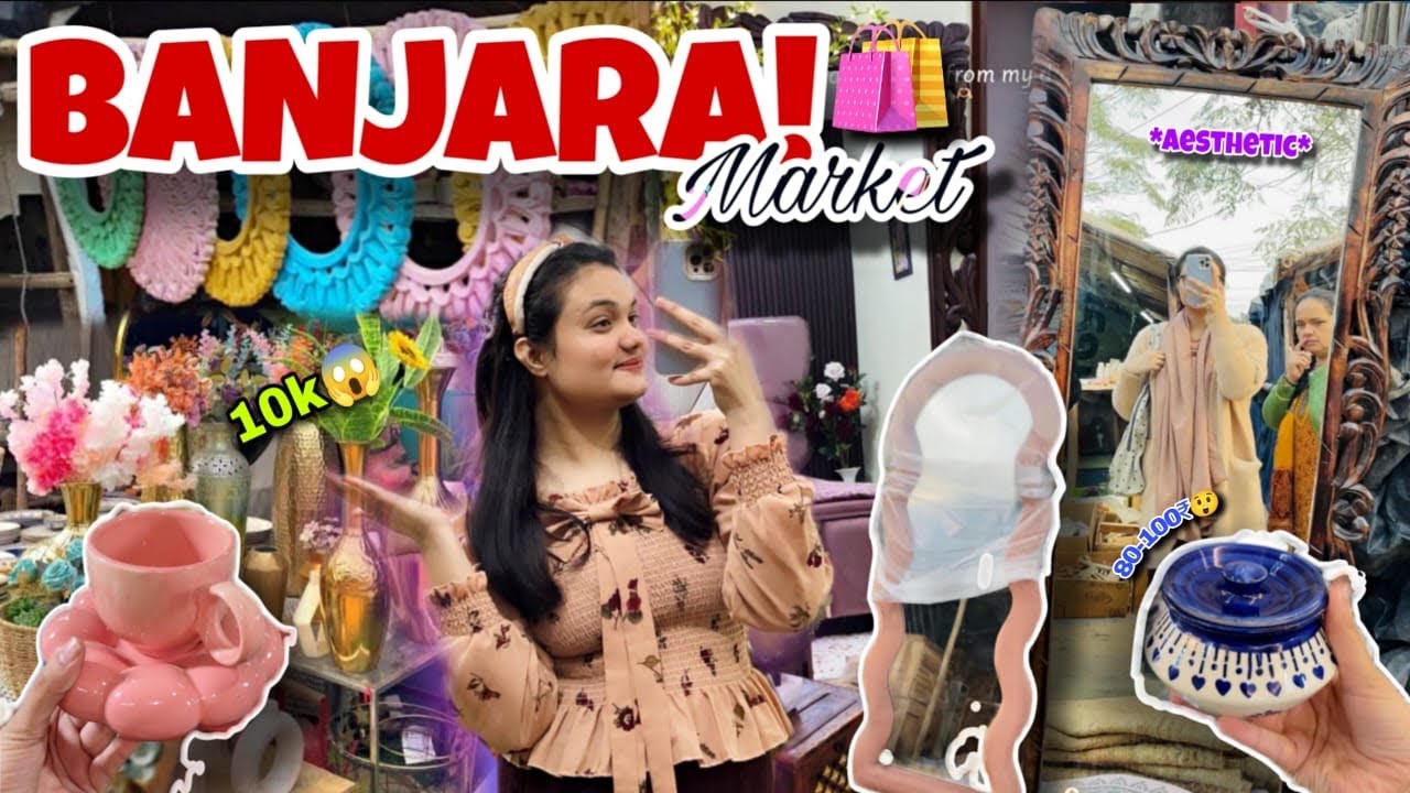 ₹10K Mein Room Makeover 😱 | Banjara Market Furniture Se Dream Room 🛍️✨
