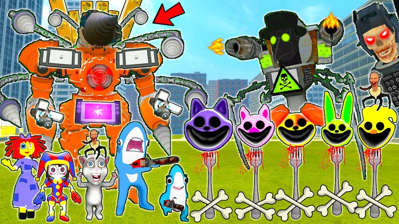 EVOLUTIA TITANULUI BURGHIU DIN MULTIVERSE VS RITUALUL LUI CATNAP POPPY PLAYTIME CAPITOLUL 3 IN GMOD!