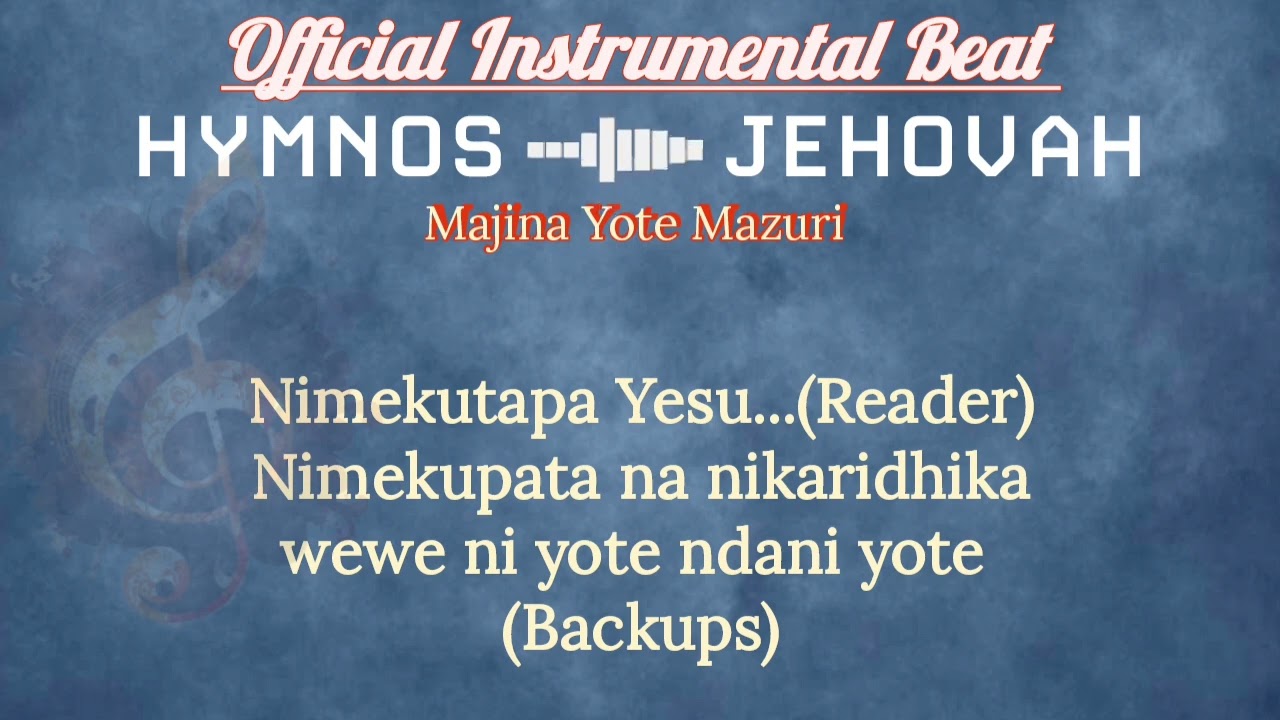 Majina yote mazuri | Jehovah | Dedo D ft Naomi M (Official Instrumental Beat)