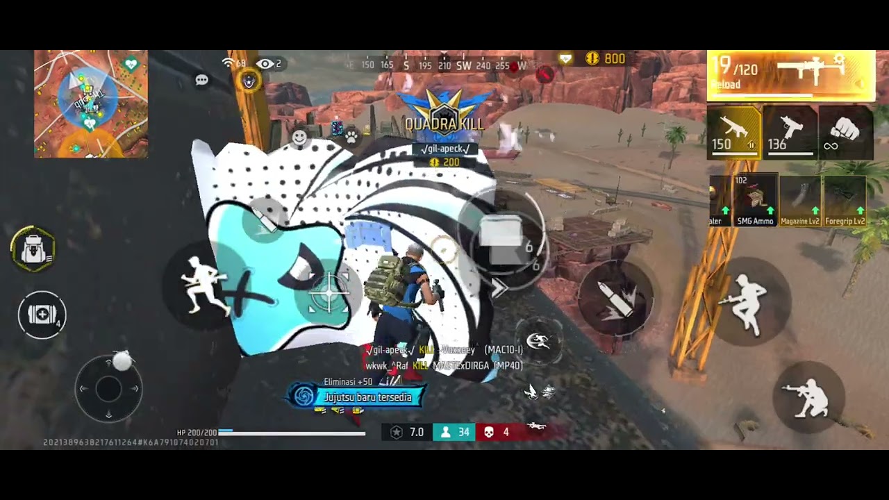 Pagi pagi sudah di bikin g mood,, kil setengah server(#freefire #trending 