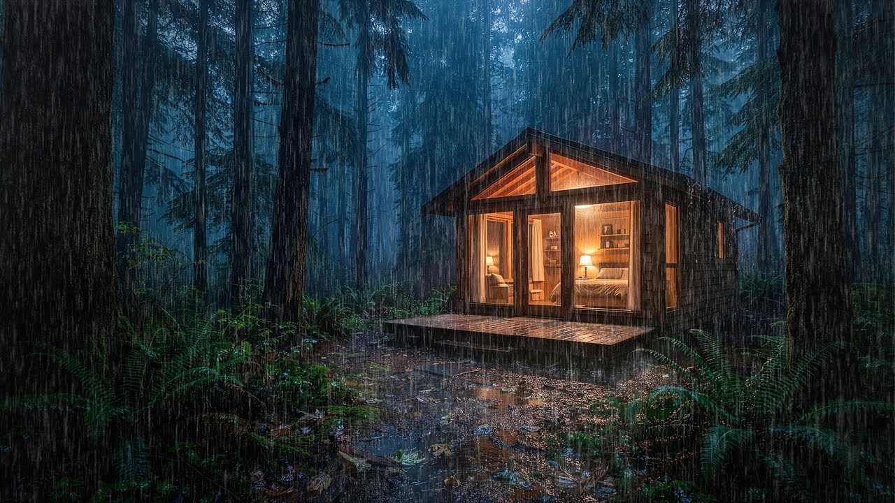 🌧️ Rain Sounds for Sleeping – Heavy Rain White Noise for Better Sleep