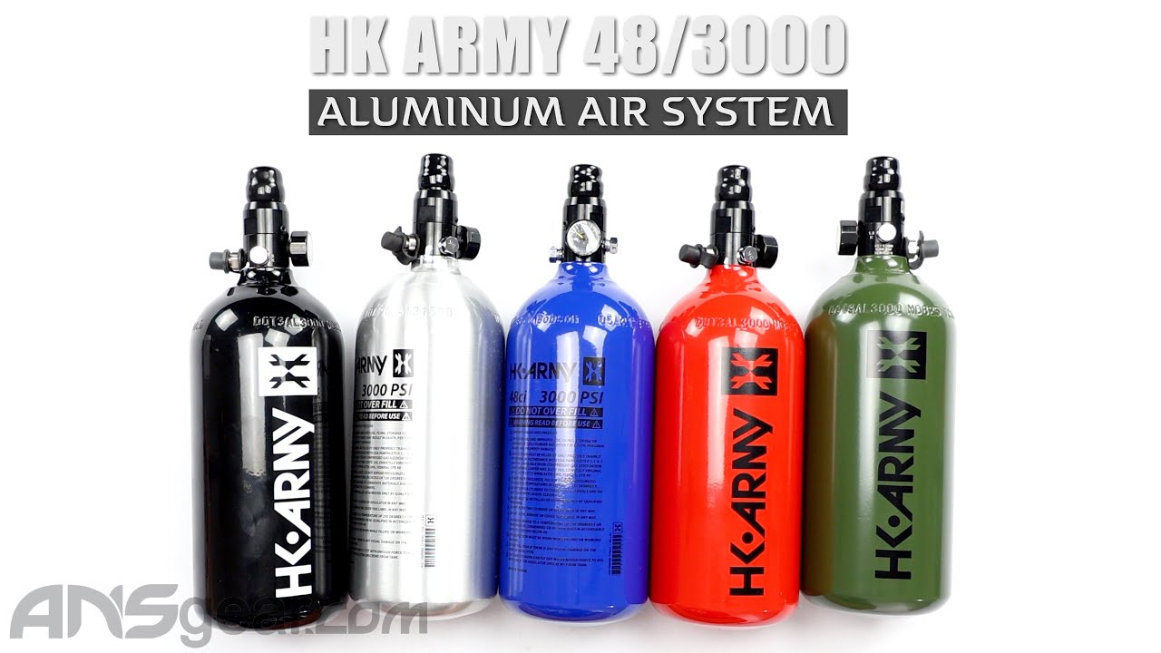 HK Army 48/3000 Aluminum Air Tanks - Color Options - Review