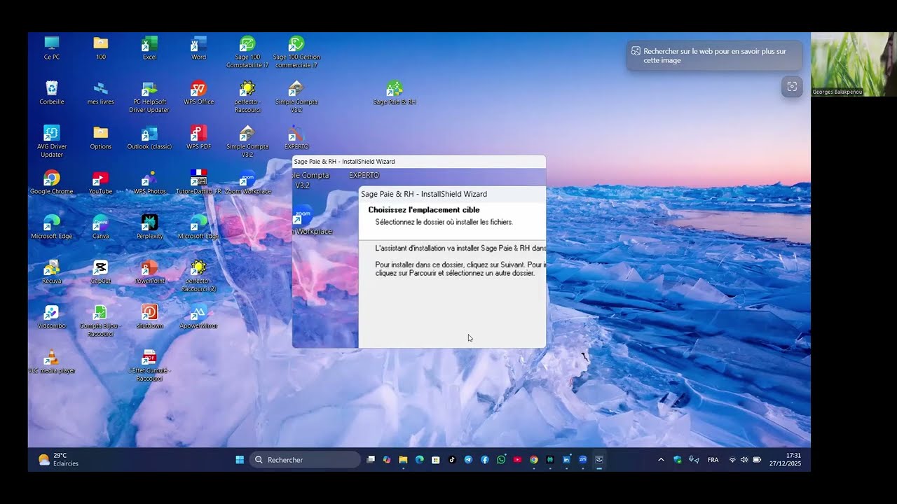 Comment t&eacute;l&eacute;charger et installer saie paie et RH i7 v8.01et sage 100 comptabilit&eacute;