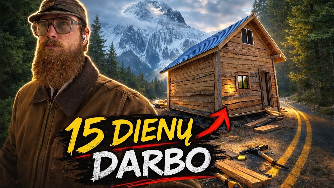 #40 Kanada – NAMAS PASTATYTAS! 🏠🌲(15 dienų statybų)