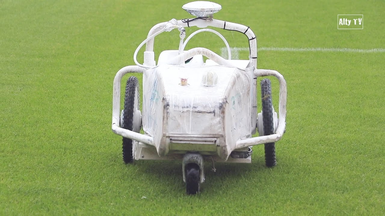 Robotic Pitch Marking with GPS - Altrincham FC