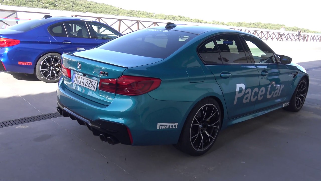 STUNNING Snapper Rocks Blue BMW M5 Competition at Ascari Race Resort in 4k Ultra HD
