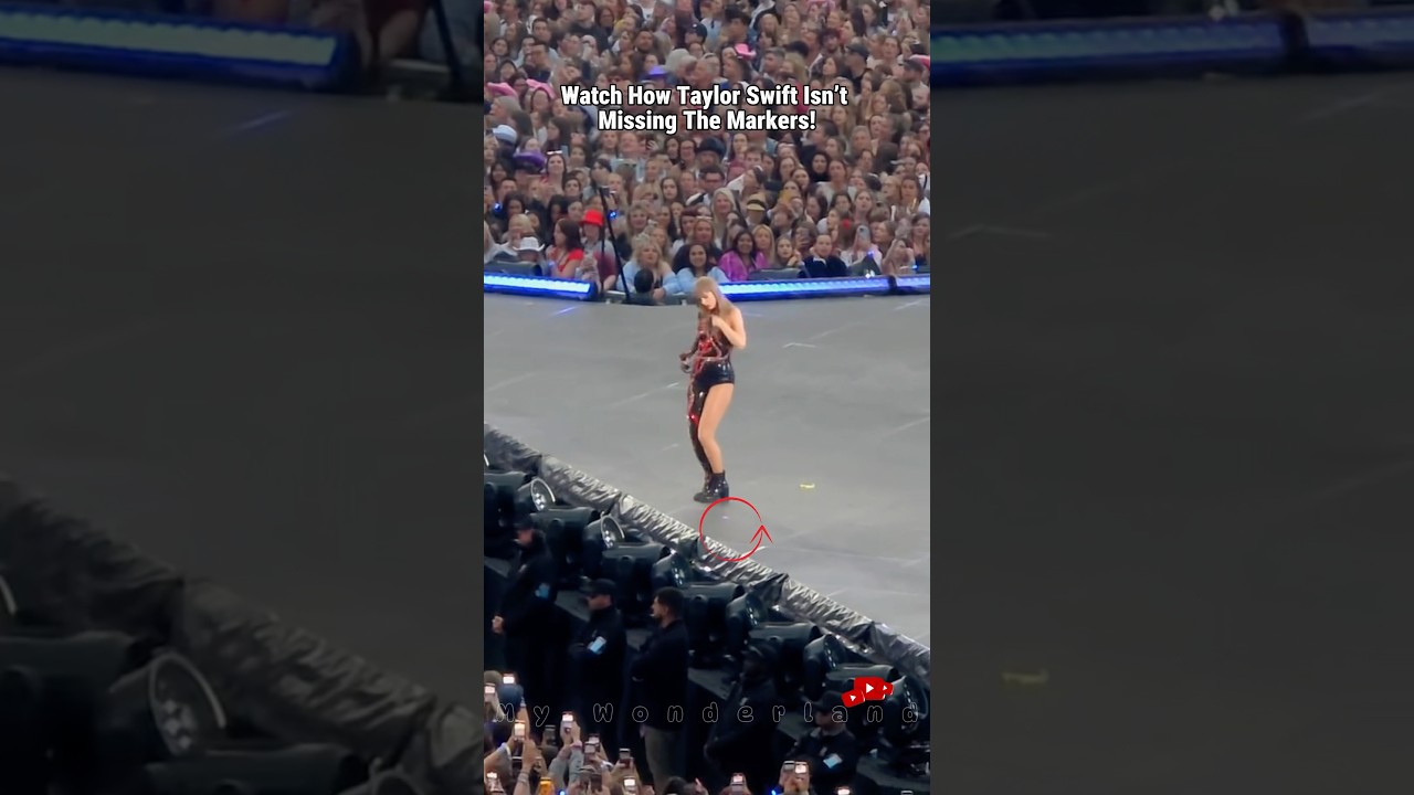 Watch How Taylor Swift&rsquo;s Not Missing The Markers On Stage! #taylorswift