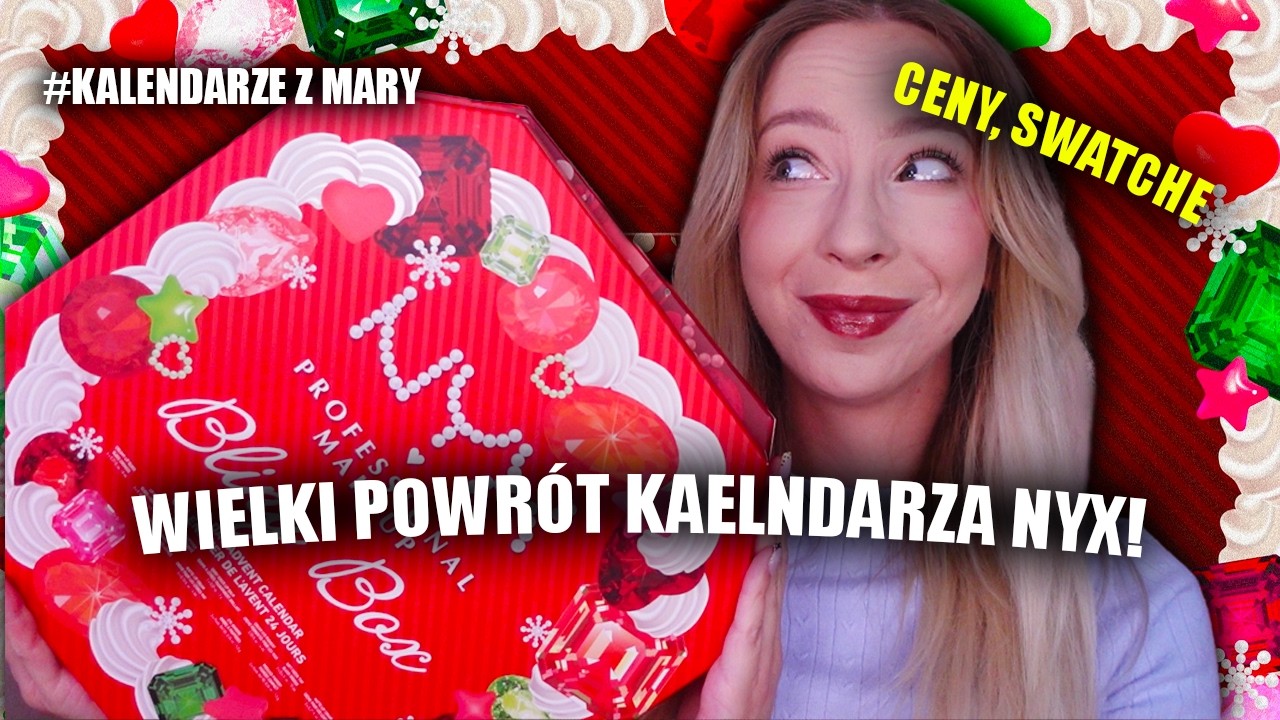NYX POWR&Oacute;CIŁ Z KALENDARZEM! KALENDARZ ADWENTOWY NYX 2026 UNBOXING | CENY | SWATCHE