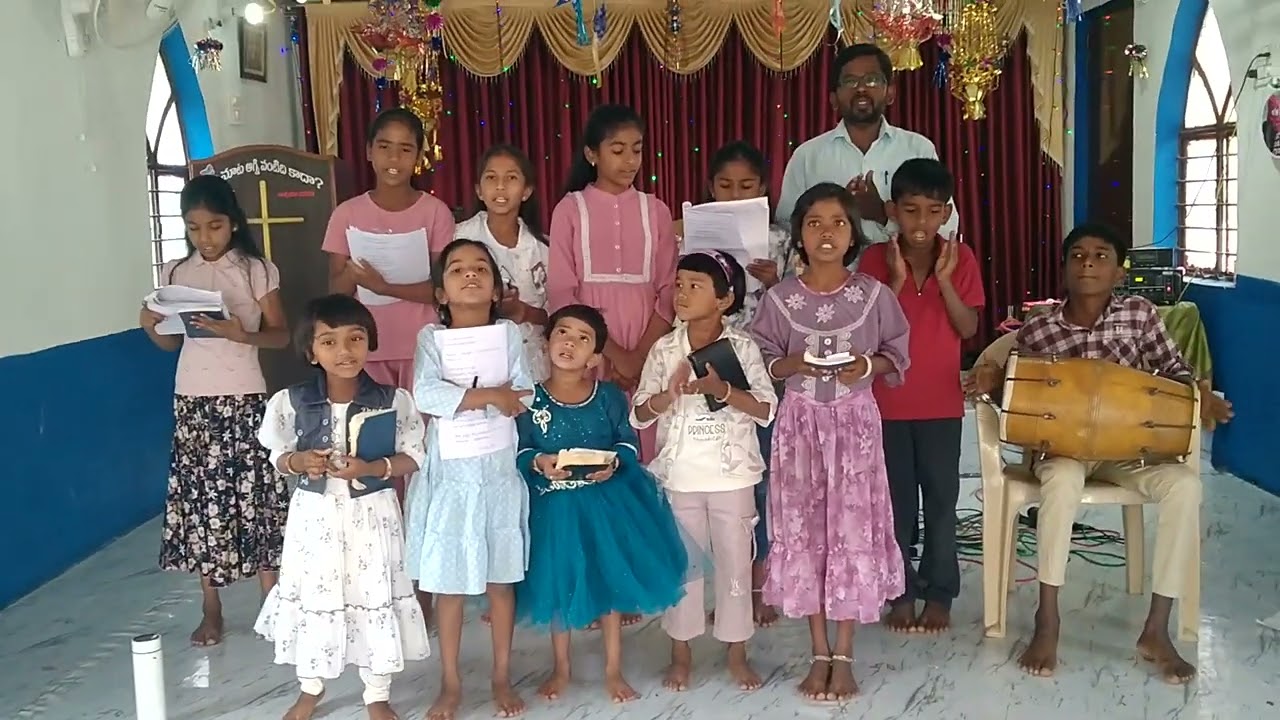 // ఆడుదాం ఆట ఆడుదాం // Sunday school song. 