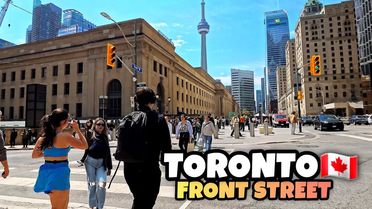 Toronto Front Street Walking Tour 2026 | CN Tower & Downtown Toronto 4K Walk