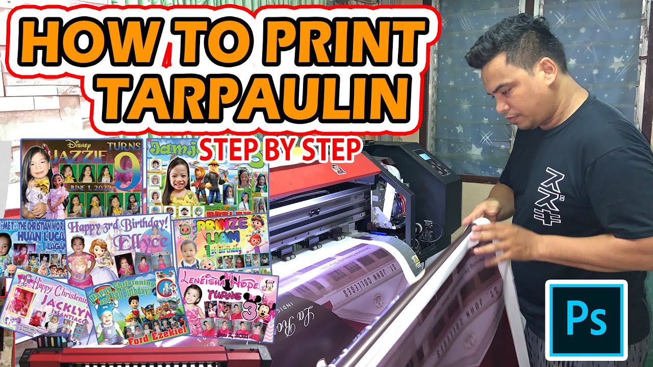 HOW TO PRINT TARPAULIN STEP BY STEP | TAGALOG