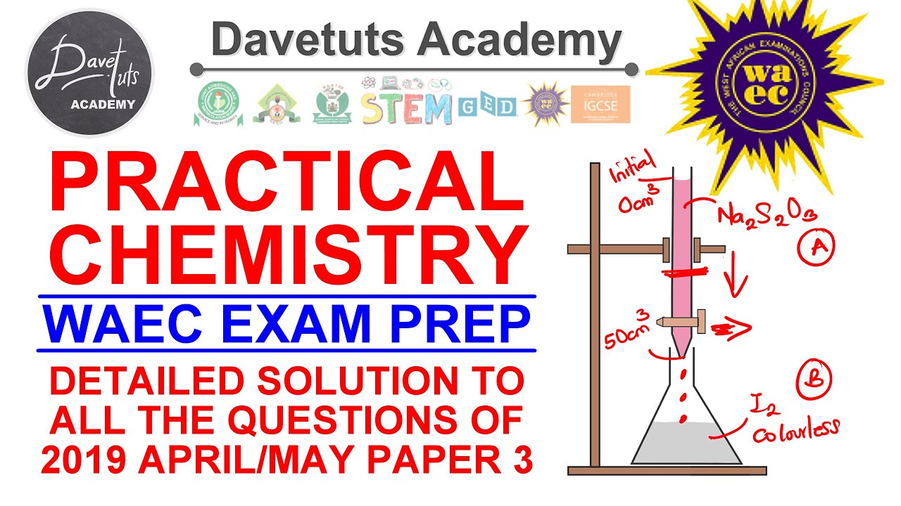 WAEC WASSCE 2019, май/июнь, химия, практика