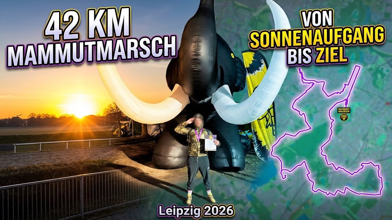 42 KM zu Fuß: Sonnenaufgang, Schmerz & pure Gänsehaut beim Mammutmarsch Leipzig
