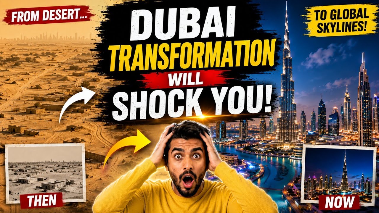 Dubai History: How Dubai Transformed From Empty Desert to Global  Skyscrapers 